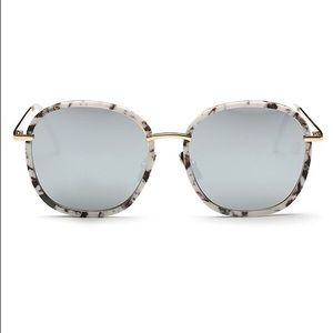 Marble Oversized Mirror Sunglasses