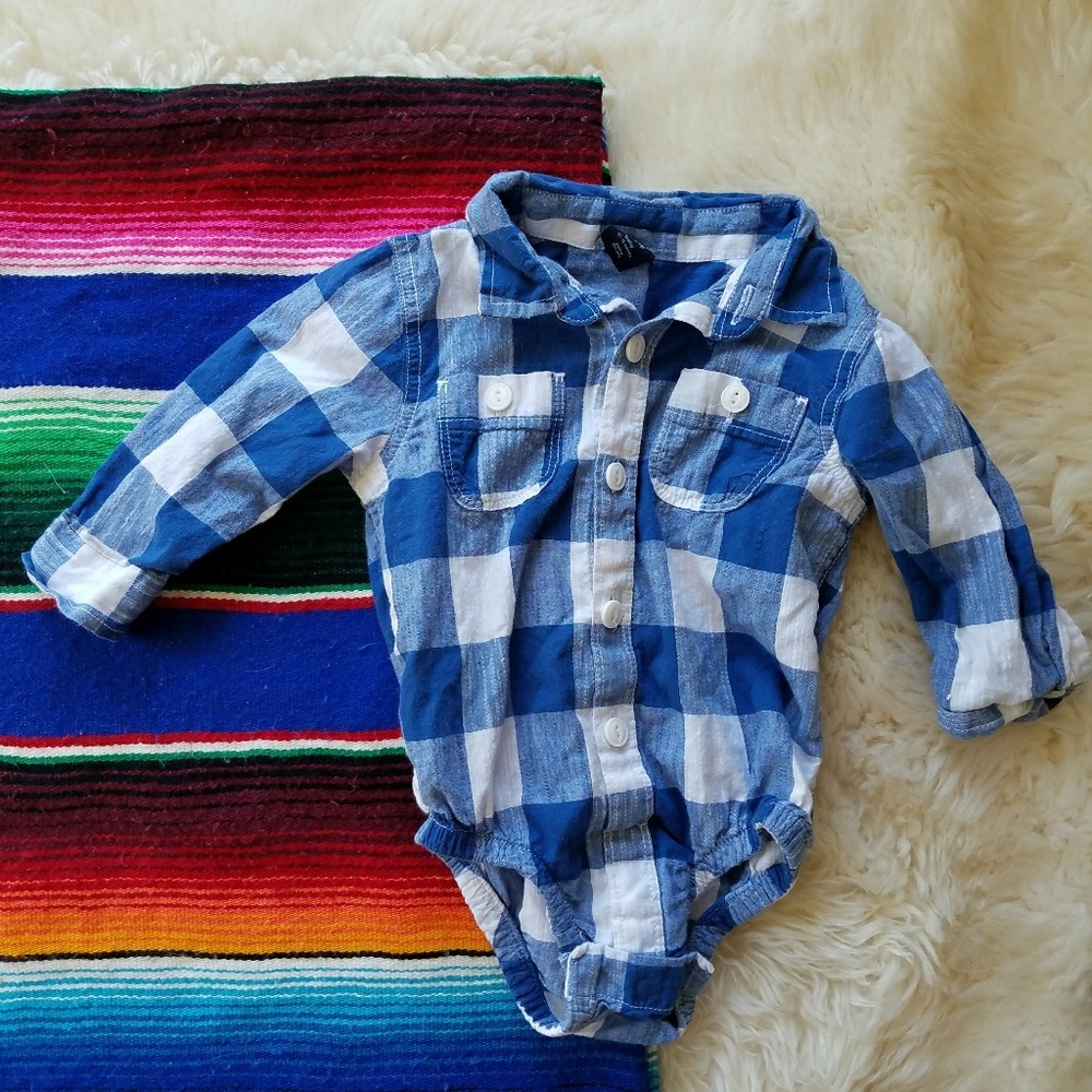 Baby Gap Toddler Blue Flannel