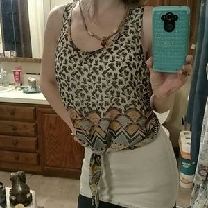 Cute patterned crop top living doll brand