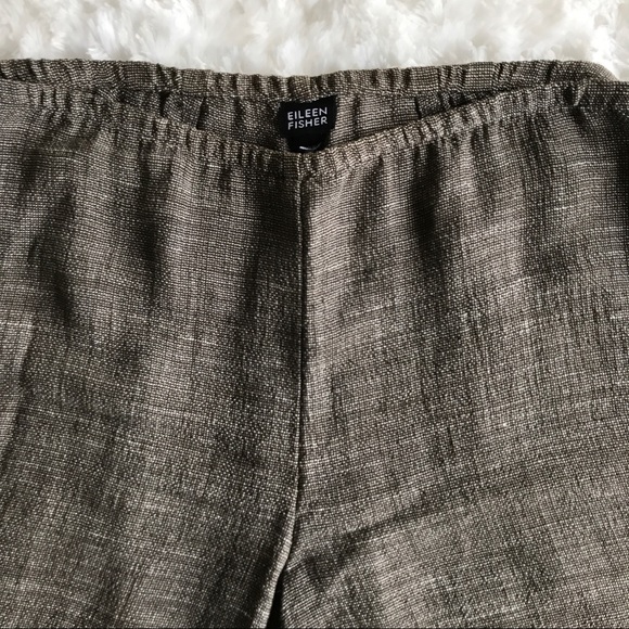 ♥️SOLD♥️ Eileen Fisher Linen Blend Wide Leg Pants - Picture 2 of 6