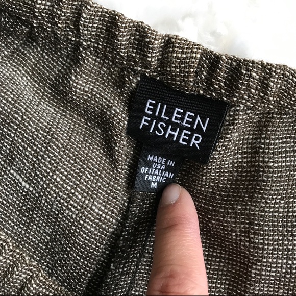 ♥️SOLD♥️ Eileen Fisher Linen Blend Wide Leg Pants - Picture 4 of 6