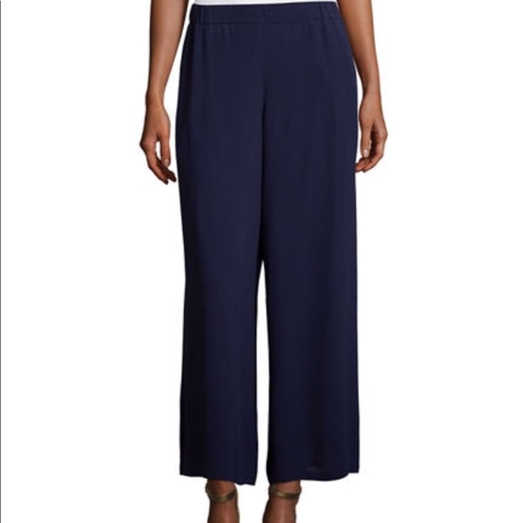 ♥️SOLD♥️ Eileen Fisher Linen Blend Wide Leg Pants - Picture 5 of 6