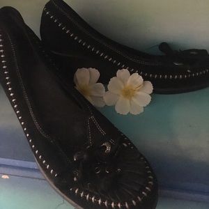 Women's adorable black wedges