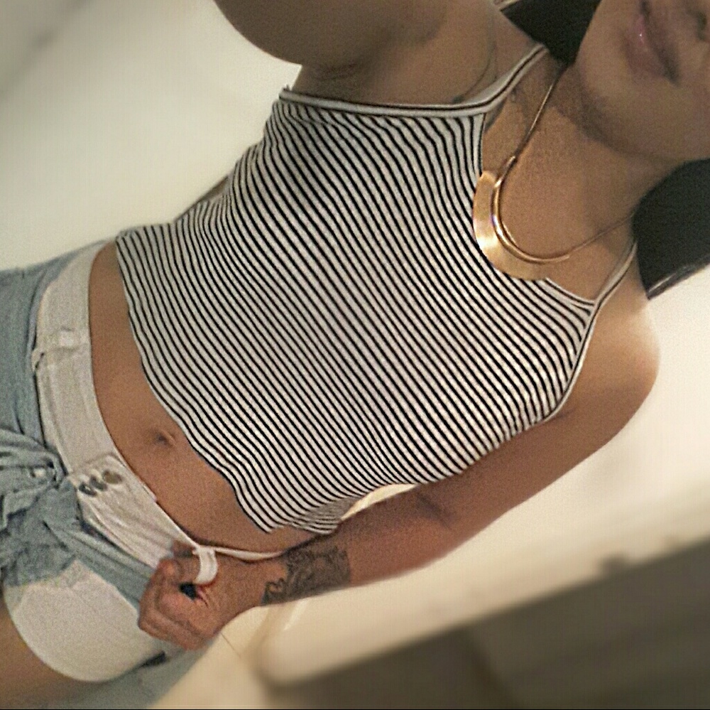 High-Waisted Denim Shorts