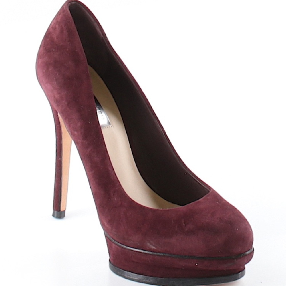 Bcbgmaxazria suede heels pumps platform