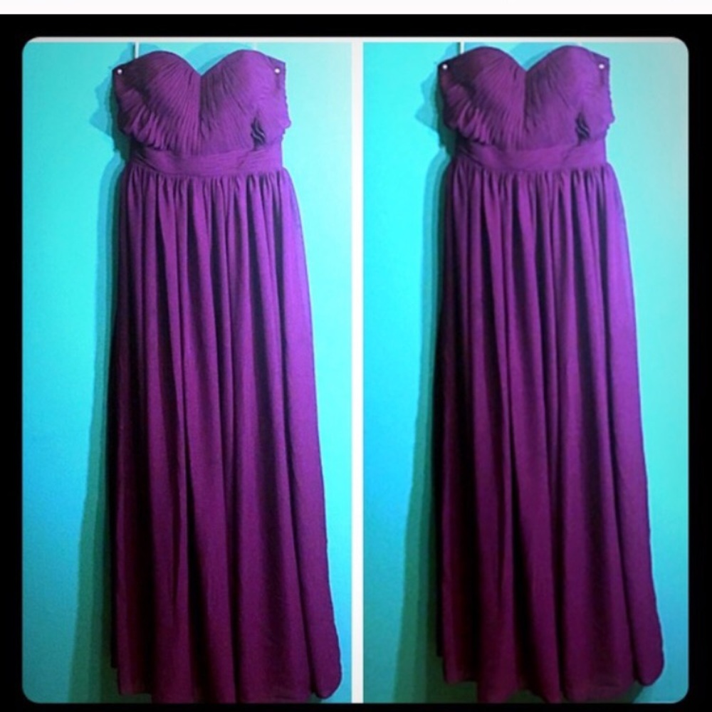 Eggplant bridesmaid dress