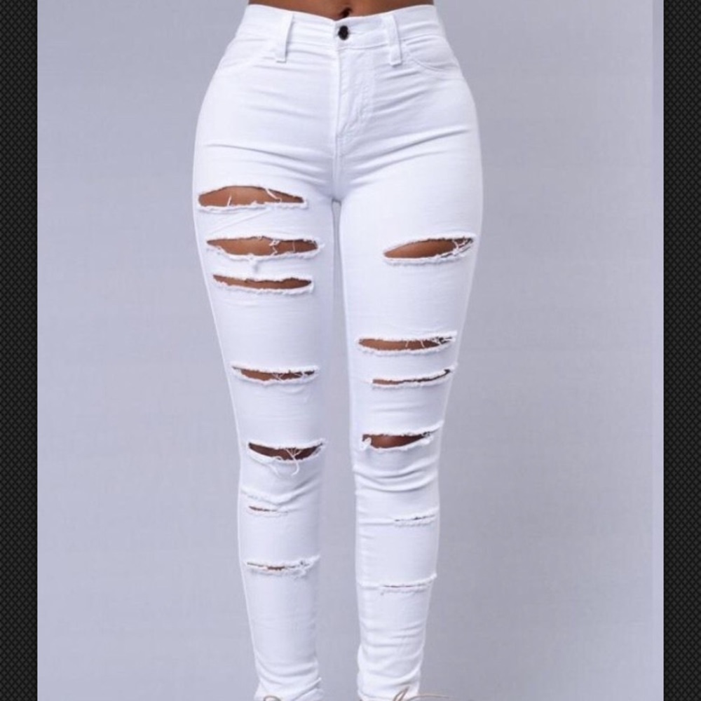 Hug So Tight Jeans- White