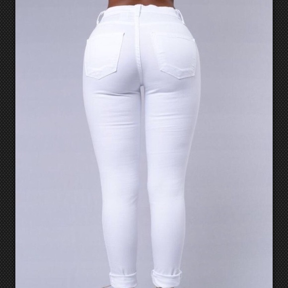 Hug So Tight Jeans- White - Picture 2 of 3