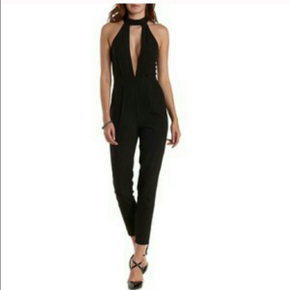 Black Keyhole Jumpsuit
