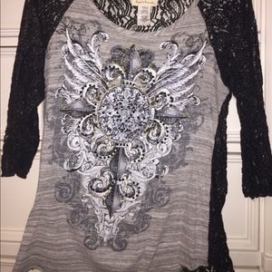 Angels and Diamonds Buckle brand shirt