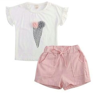 Ice cream shirt and short set