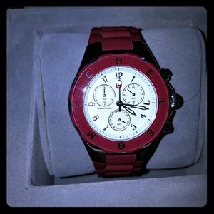 Michele Watch Jelly Bean edition maroon color