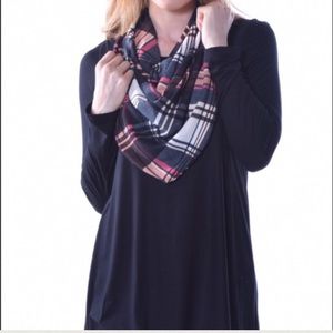 Pastels Black Long Sleeve & Scarf