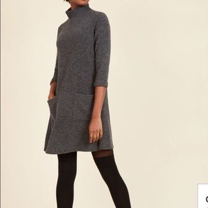 ModCloth Destination Declaration Dress Charcoal