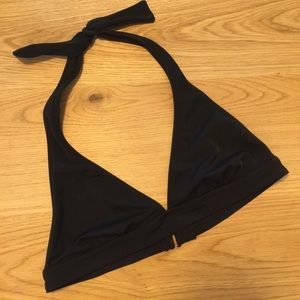 J.Crew Black Triangle/Halter bikini Top Small