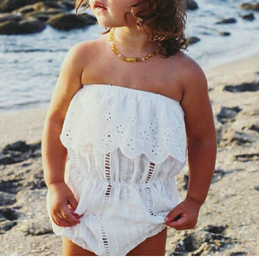 Boho Babe sleeveless Lace Romper