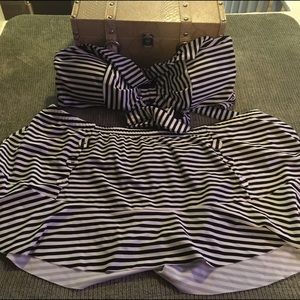 Striped 2 piece NWOT