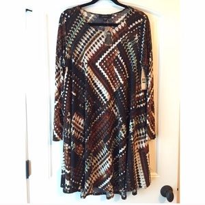 ‼️‼️ MAKE AN OFFER • KAREN KANE Print Swing Dress