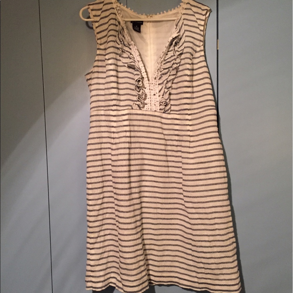 Pinstripe and ruffle fabulous