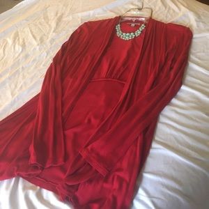 Charlotte Russe Red Cardigan Sweater