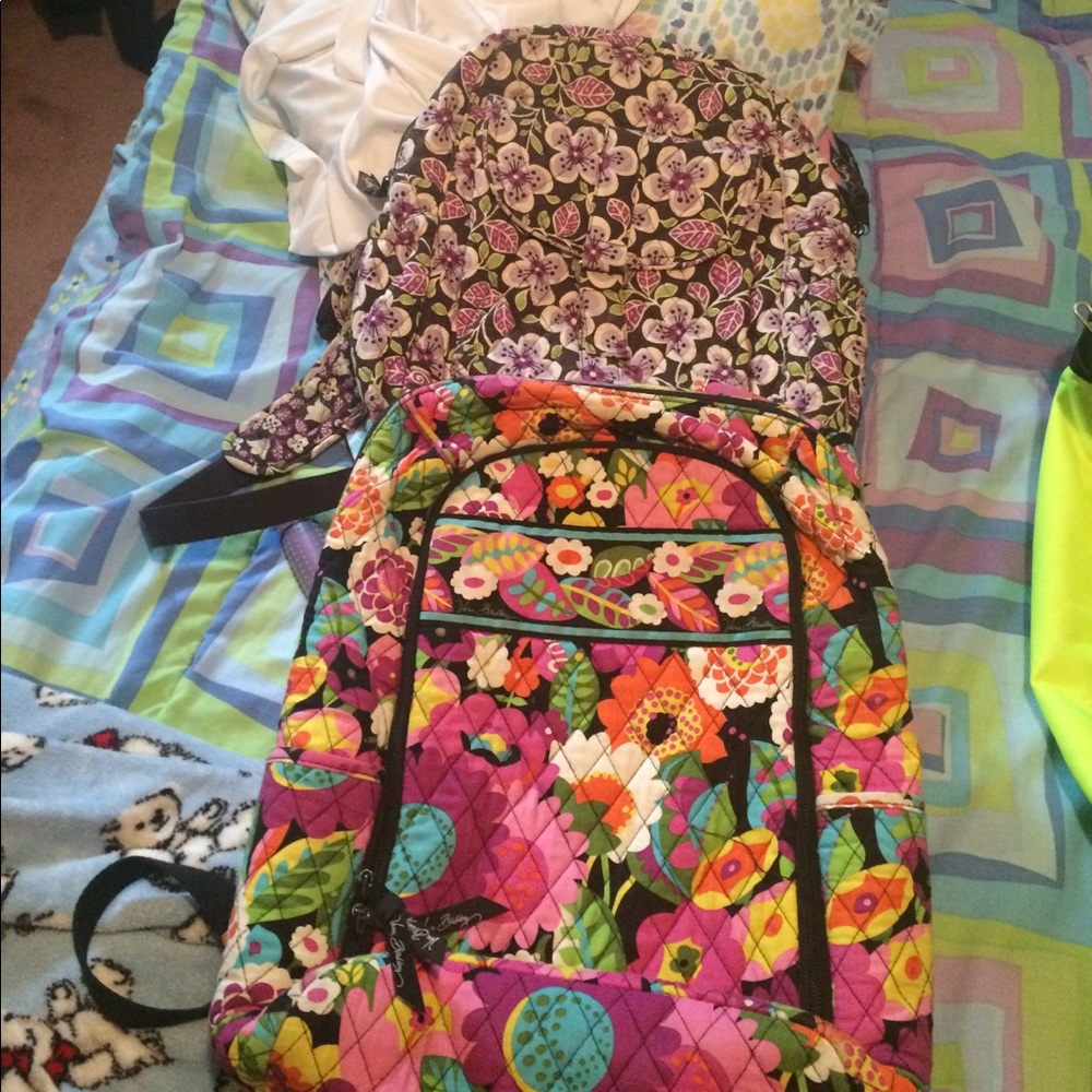 Two Vera Wang backpacks