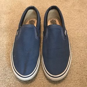 Classic Vans Slip Ons in Blue