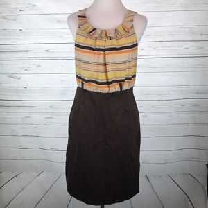 New York & Company dress sheath brown career