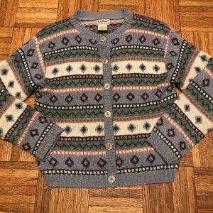 L.L. Bean Button Down Sweater Size S