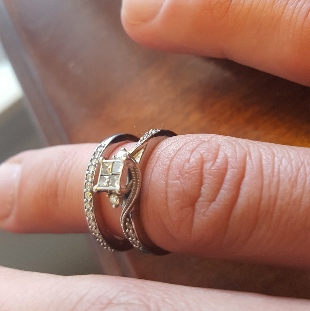 Wedding band set