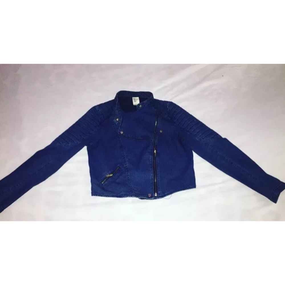 Denim Biker Jean Jacket Women