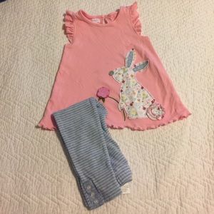 ❤️SALE❤️ GUC Mud Pie Easter Bunny Outfit