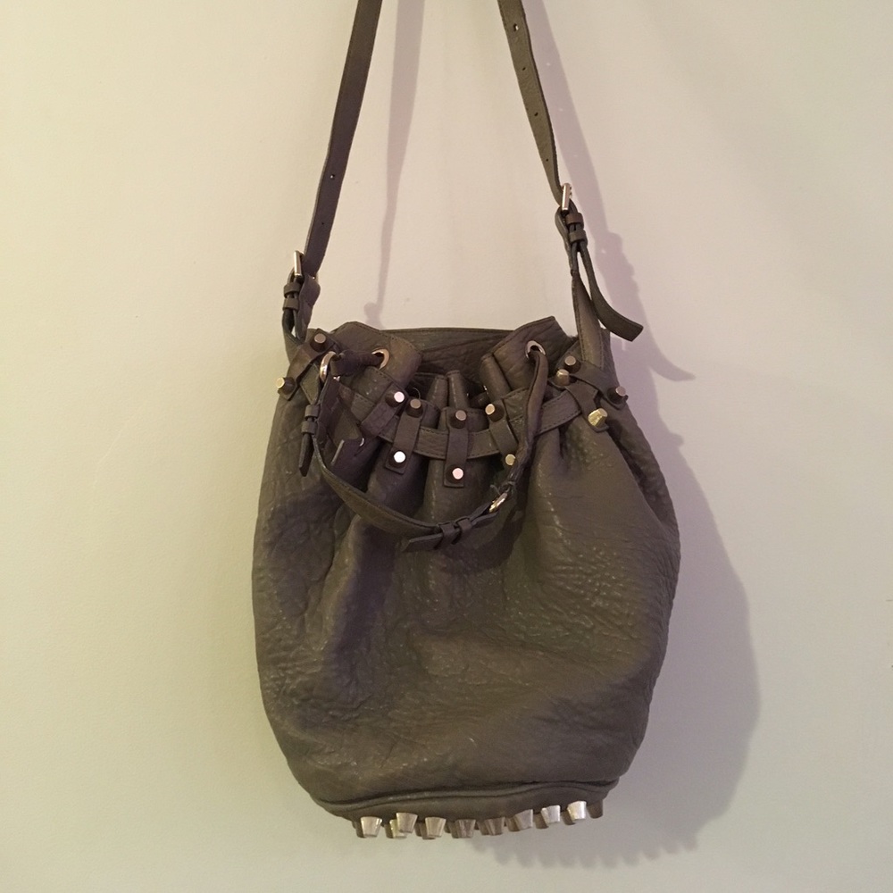 Alexander Wang Diego Bucket Bag w/ Gold Hardware