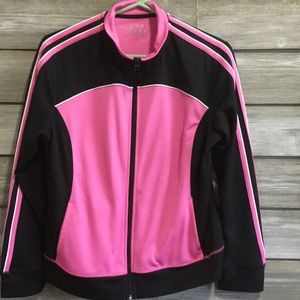 Black and pink jacket and pants