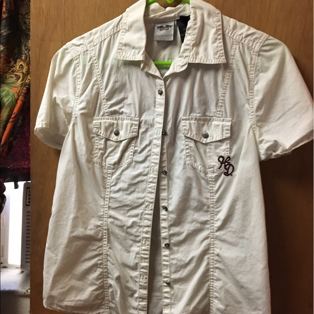 Harley Davidson short sleeve button up