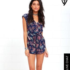 Rhythm paisley print romper Small
