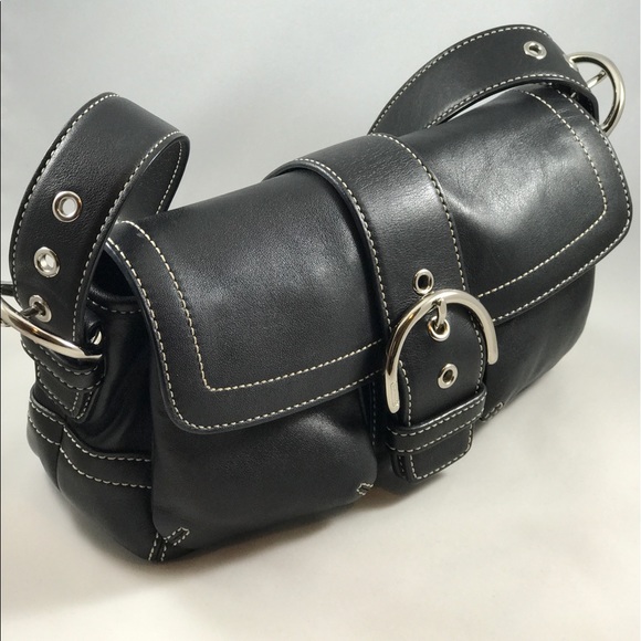 Coach Handbags - COACH Soho Black Leather Shoulder Bag