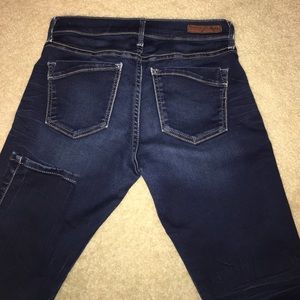 Express skinny jeggings. Dark wash