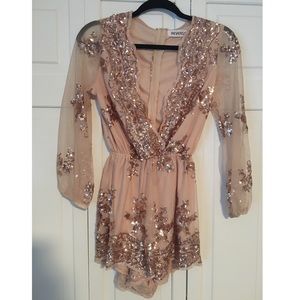 Reverse Sequin Romper