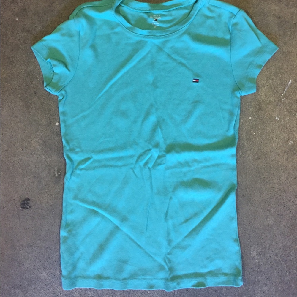 Tommy Hilfiger small mint green shirt