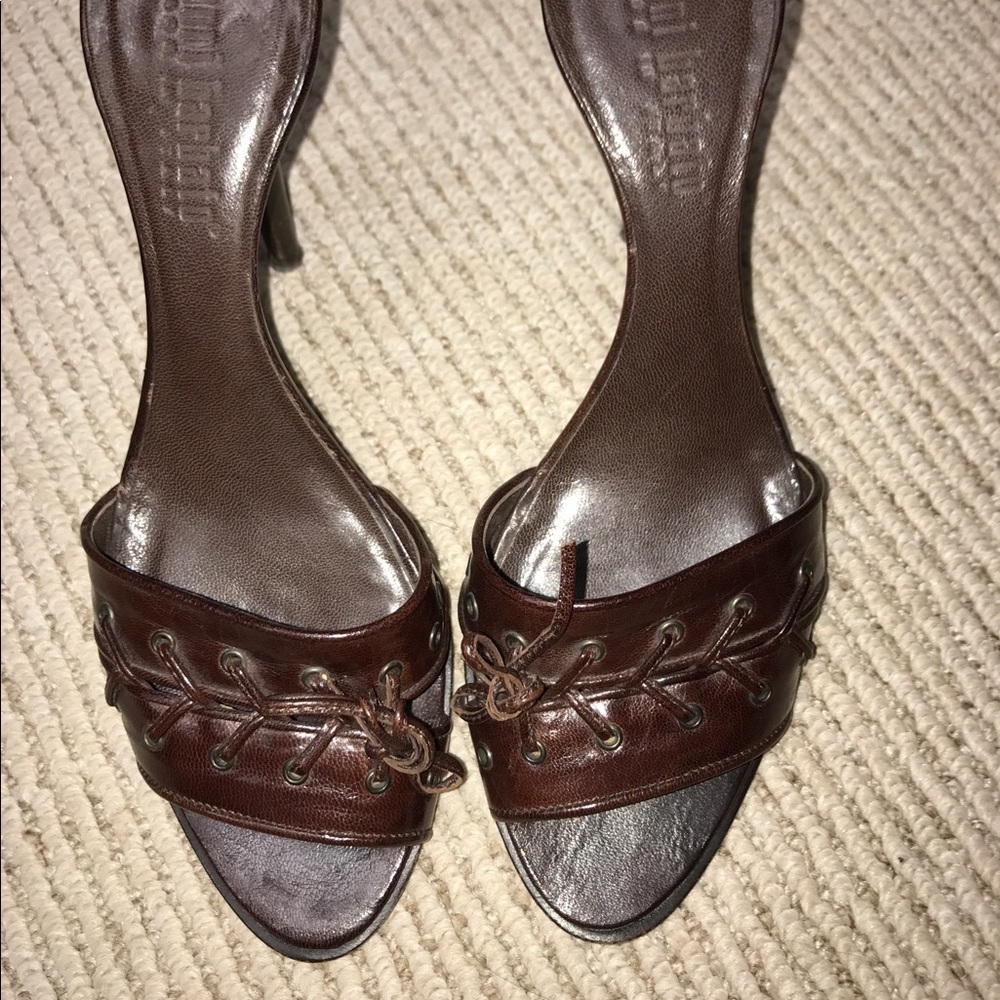 Gianni Barbato Brown leather sandals