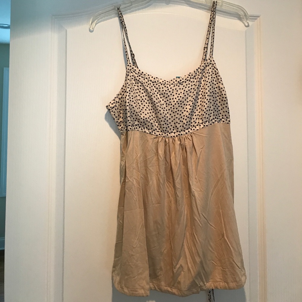 Pokedot and cotton camisole