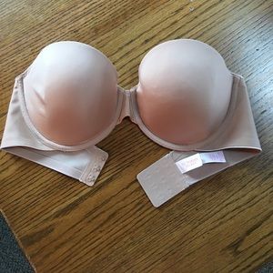 Strapless Victoria Secret bra.