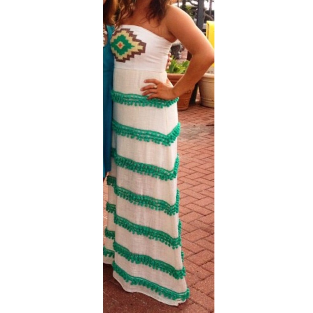 Judith March Pom Pom Maxi Dress