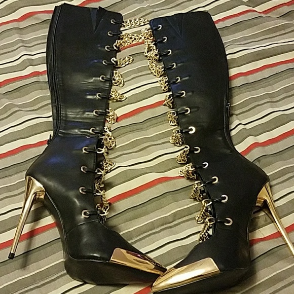 Trendy Stiletto boots /New Never Worn in box/dbag - Picture 3 of 4