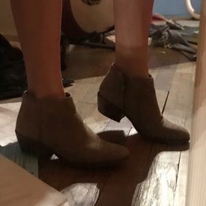 light brown booties