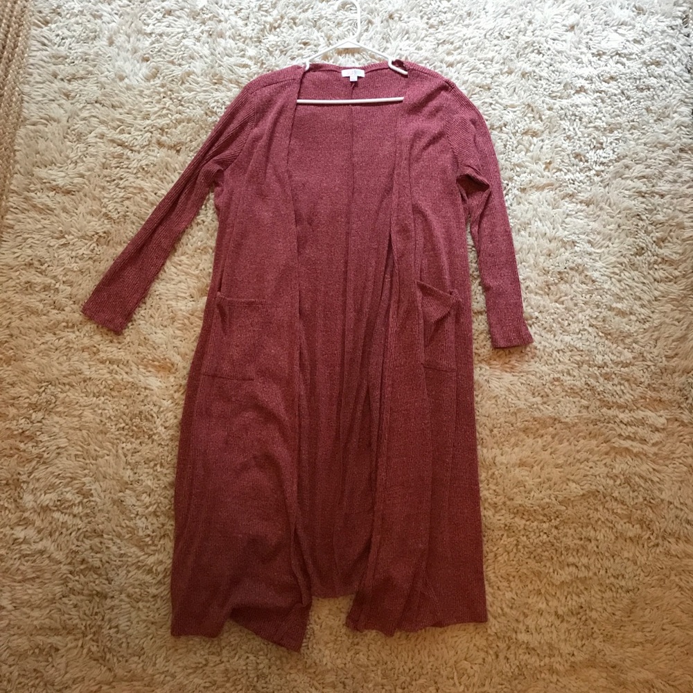 New lularoe sarah large heather red