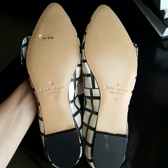 Kate Spade Suki leather flats, NEW - Picture 2 of 3
