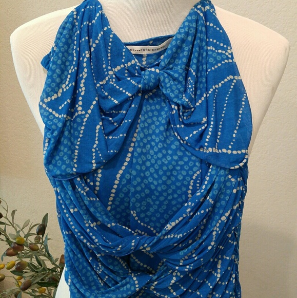 DvF Summer Capri Sky Blue Silk Cami! - Picture 4 of 8