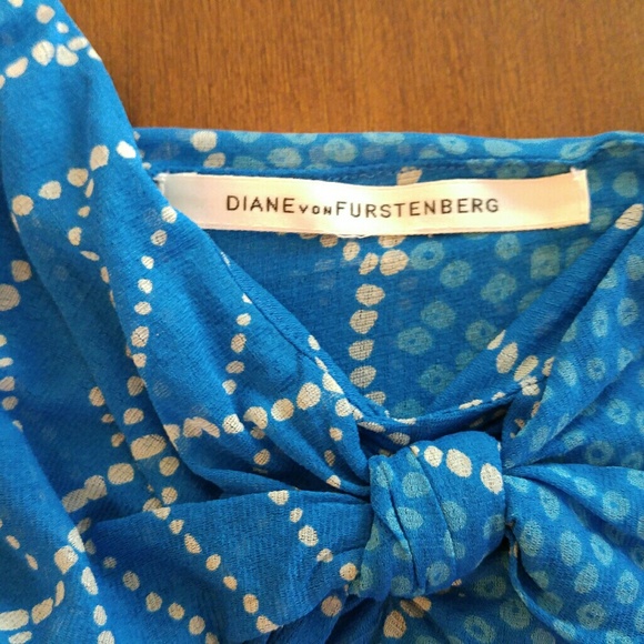 DvF Summer Capri Sky Blue Silk Cami! - Picture 6 of 8