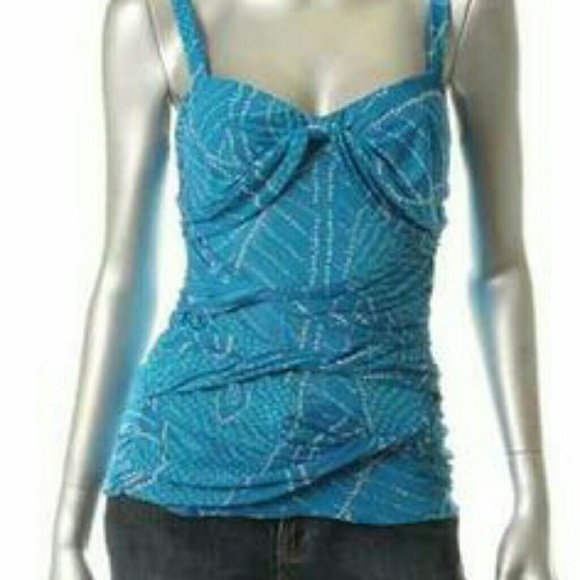 DvF Summer Capri Sky Blue Silk Cami! - Picture 2 of 8